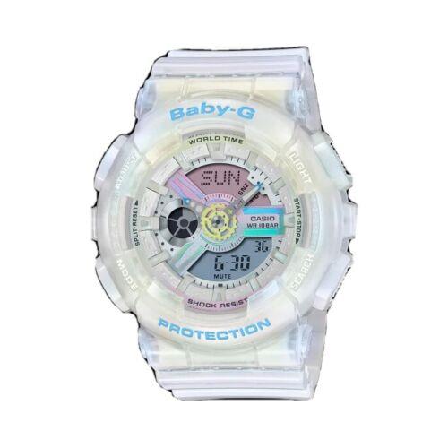 Casio Baby-g BA110PL-7A2 Analog Digital Clear with Theme Aurora Dial Watch