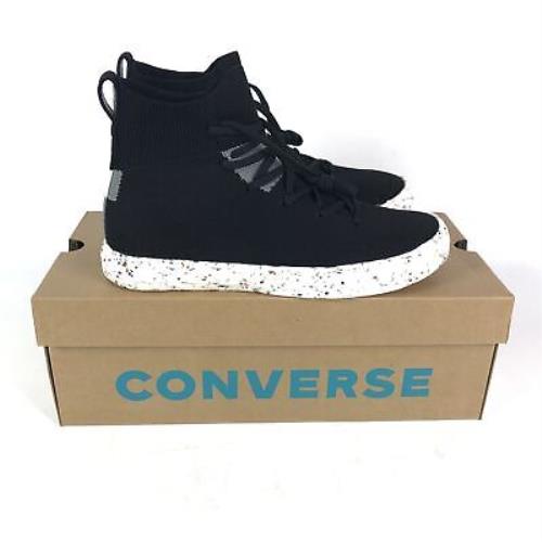 Converse Shoes Mens 7.5 Ctas Crater Knit Hi Sneakers Chuck Taylor Black 170868C