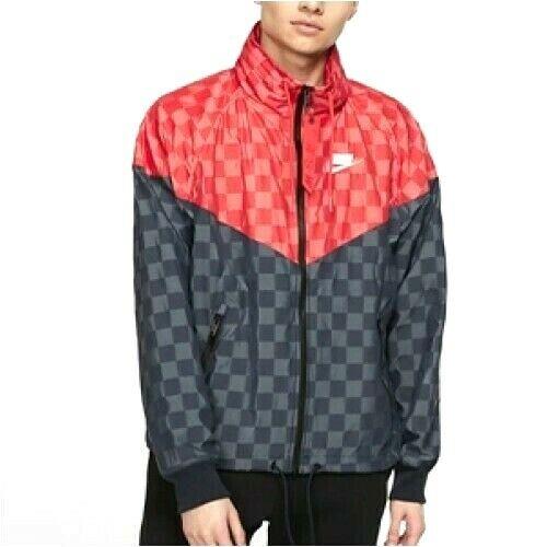 Nike Nsw Windrunner Jacket Packable Hood AR1958 475 Red Obsidian