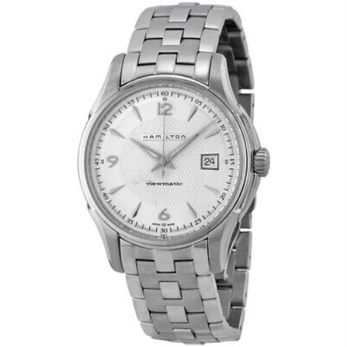 Hamilton Men`s H32515155 Jazzmaster Viewmatic Stainless Steel Watch - Dial: Silver, Band: Silver, Bezel: Silver
