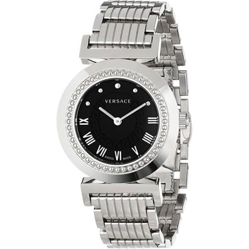 Versace Women`s P5Q99D009 S099 Vanity Stainless Steel Silver Dial Bracelet Watch
