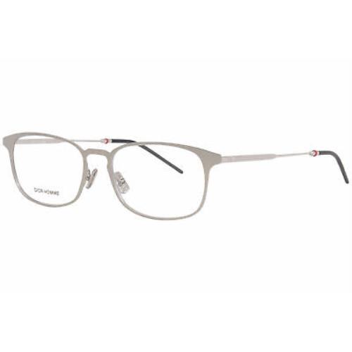 Dior Homme Dior0223 Ctl Eyeglasses Frame Men`s Matte Palladium Full Rim 54mm - Silver Frame