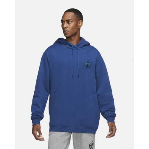 Mens Nike Lebron Pullover Hoodie Sweatshirt Coastal Blue Size 2XL CK6766-490