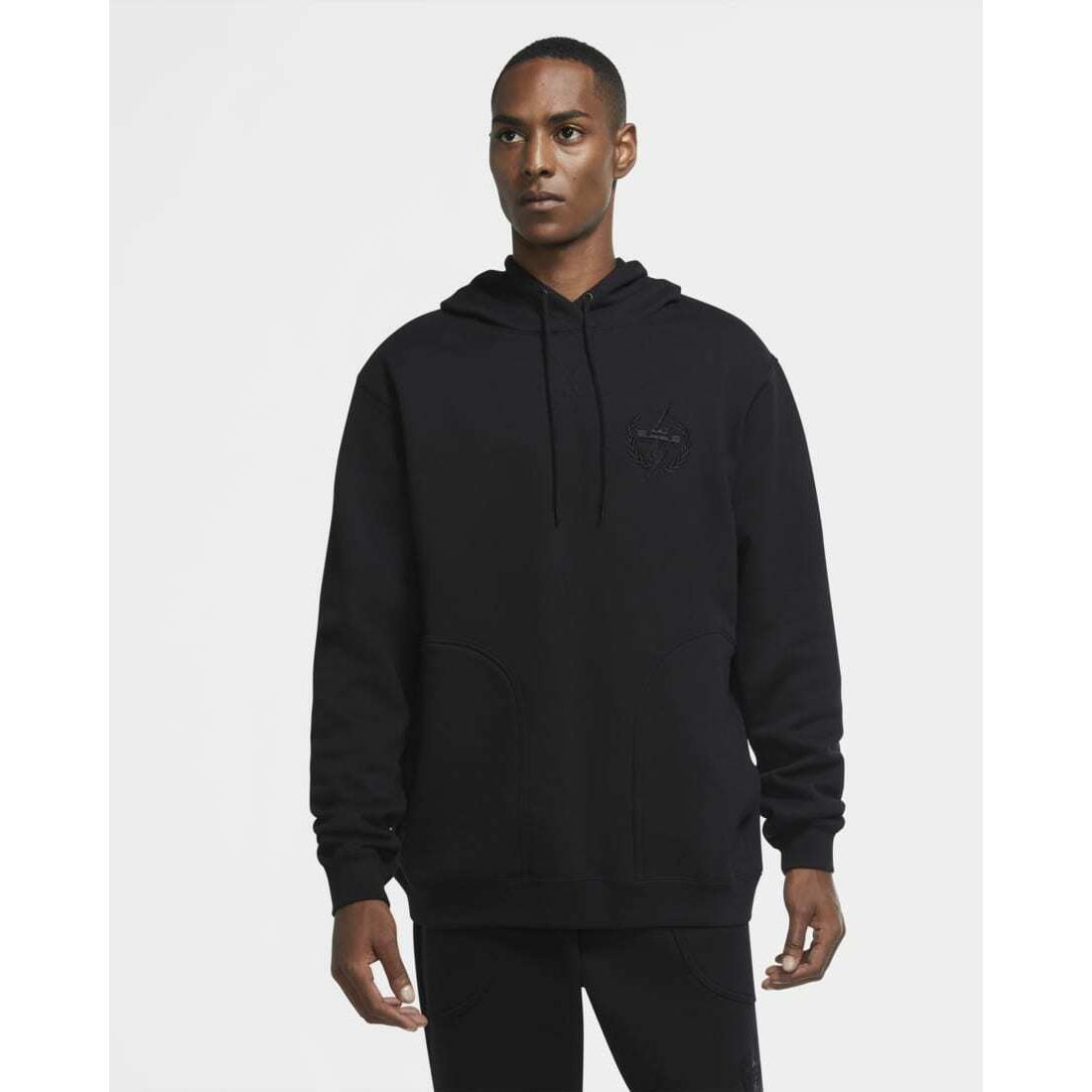 Mens Nike Lebron Pullover Hoodie Sweatshirt Black Size XL CK6766-010
