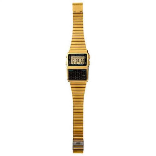 Casio watch  - Dial: Black, Band: Gold