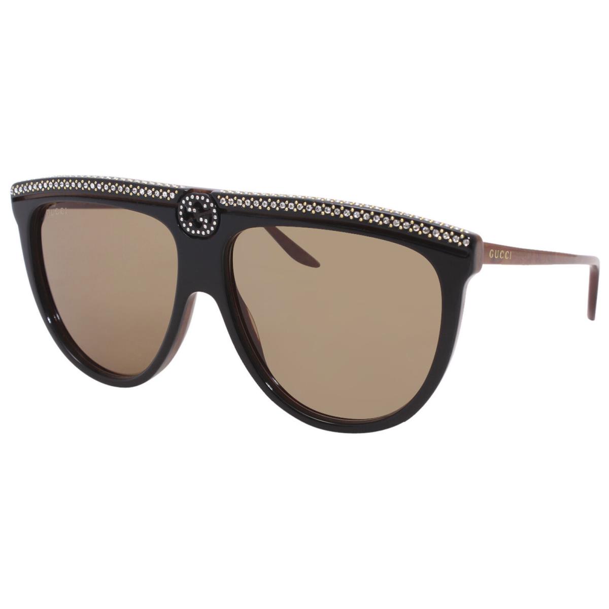 Gucci GG0732S - 005 Crystal Sunglasses