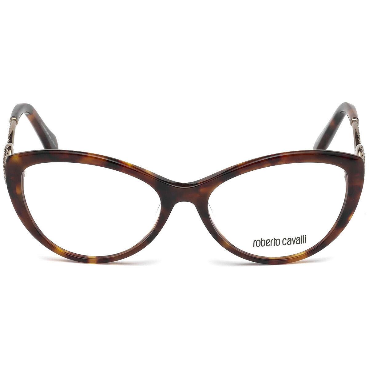 Roberto Cavalli Argentario RC 5009-F 052 Tortoise Eyeglasses 55-16-140 Cat Eye