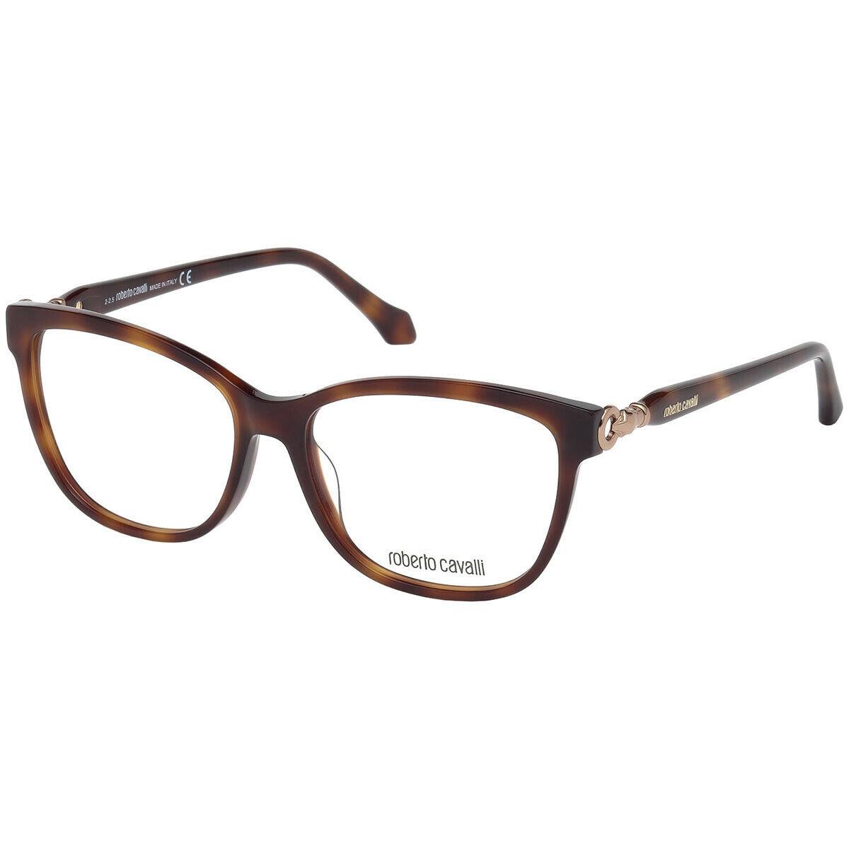 Roberto Cavalli Asso RC5011F 052 Tortoise Plastic Eyeglasses Frame 55-15-140 - Frame: , Lens: