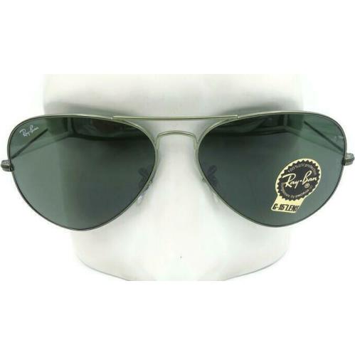 Ray-ban Aviator Sand Transparent Green G-15 Green Sunglasses RB3025 919131 58