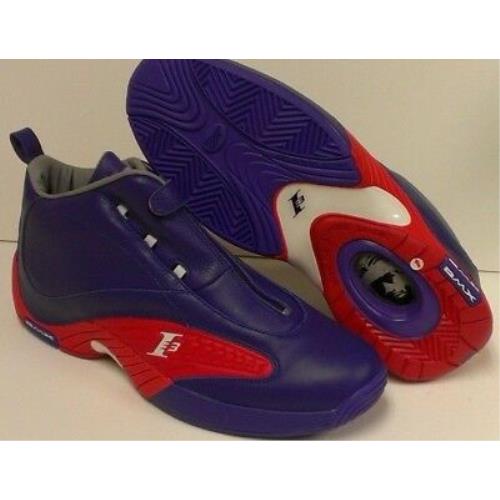 Mens Reebok Answer IV Mid Purple Red Sample AI Iverson Sneakers Shoes Rare