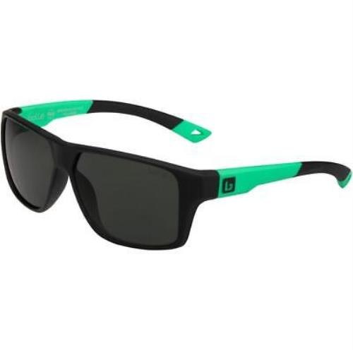 Bolle Brecken Sunglasses Black Mint Matte HD Polarized Tns Cat 3