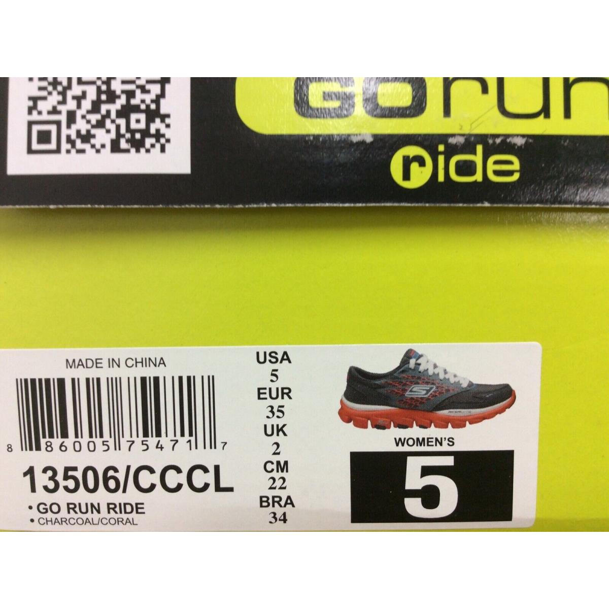 Skechers shoes Run Ride - Charcoal Coral 10