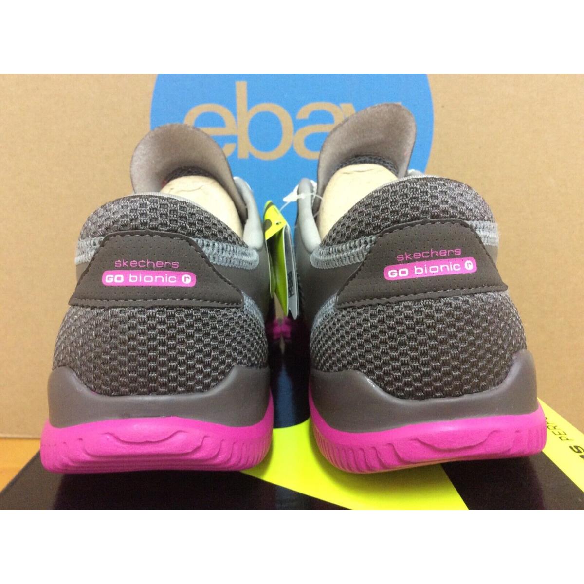 Skechers shoes Bionic Ride - Charcoal Hot Pink 2