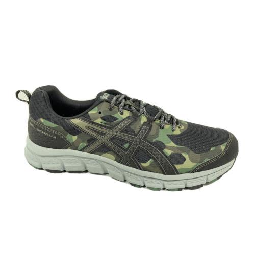Asics Gel-scram 4 Mens Running Sneakers Shoes 1011A045-002 Black Green 11.5 US - Black,Green