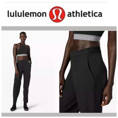 Lululemon Esker Wide Leg Lululemon Lab Women`s Stretchy Pants Black 12