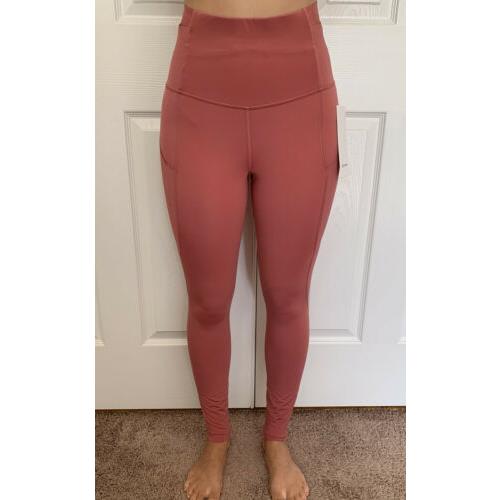 pink lululemon leggings size 4