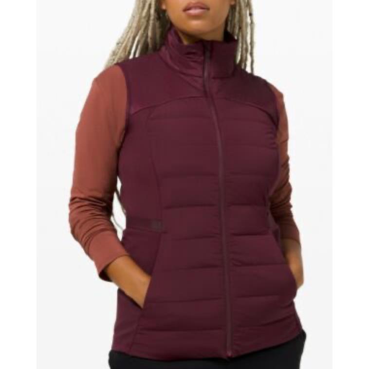 Lululemon Down For It All Vest Running Quilted Layering Cassis 12