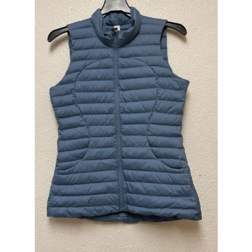 Lululemon Pack IT Down Again Vest Blue Sz 8