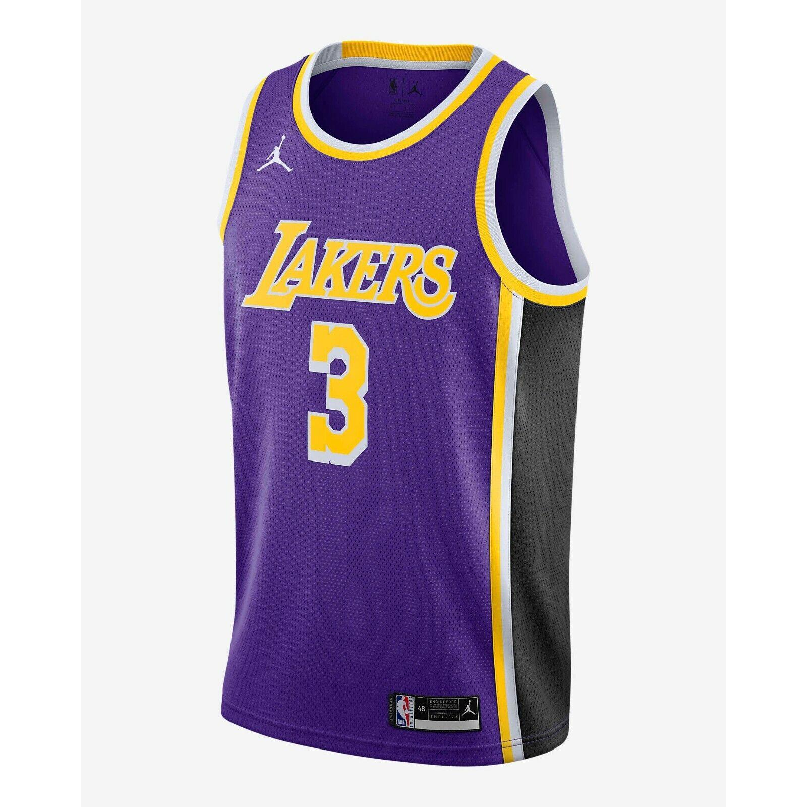 Nike Anthony Davis Lakers Statement Edition 2020 Jersey Field Purple CV9481-511
