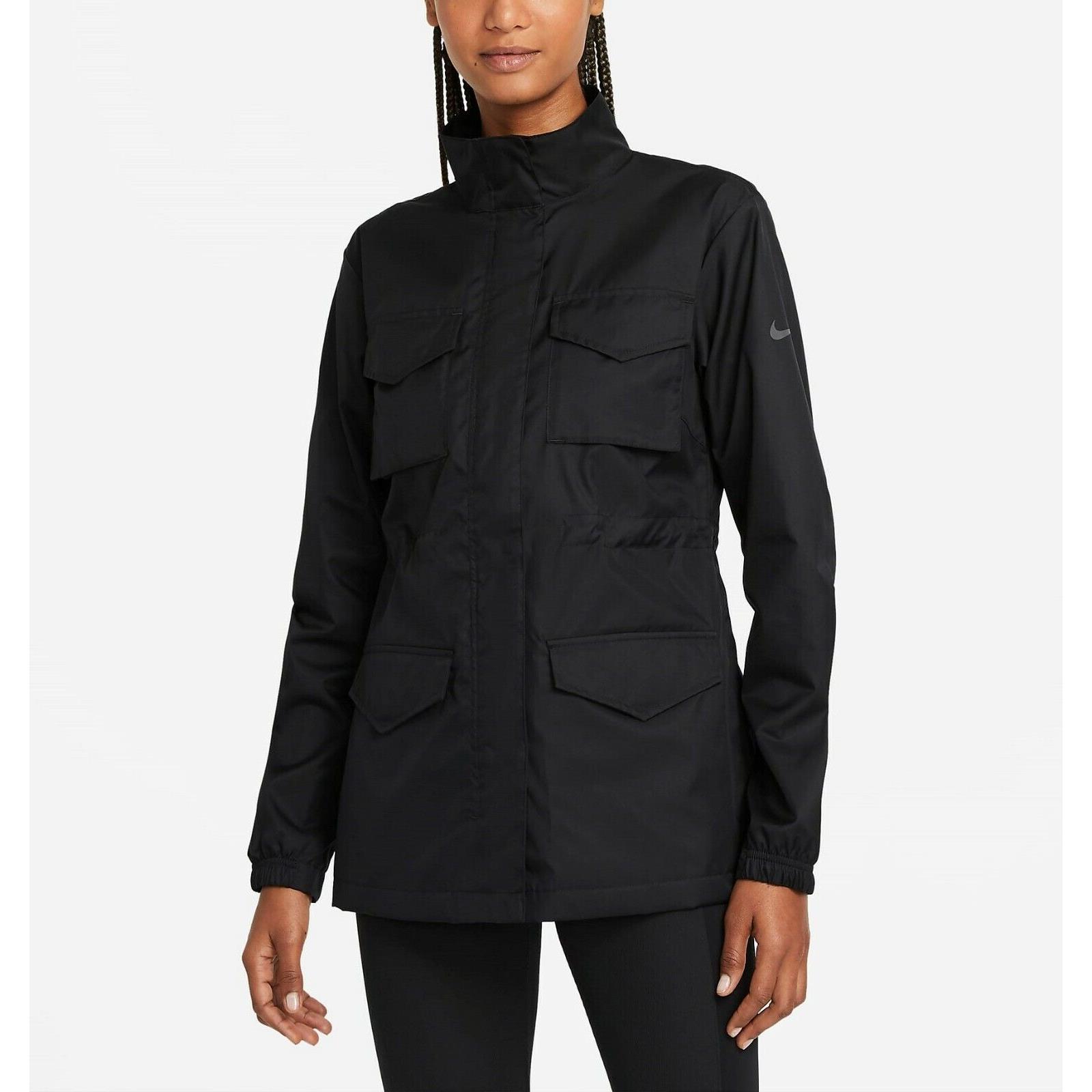 Nike Women`s Sportswear M65 Woven Jacket Black/iron Grey CZ8972-010 f Size M