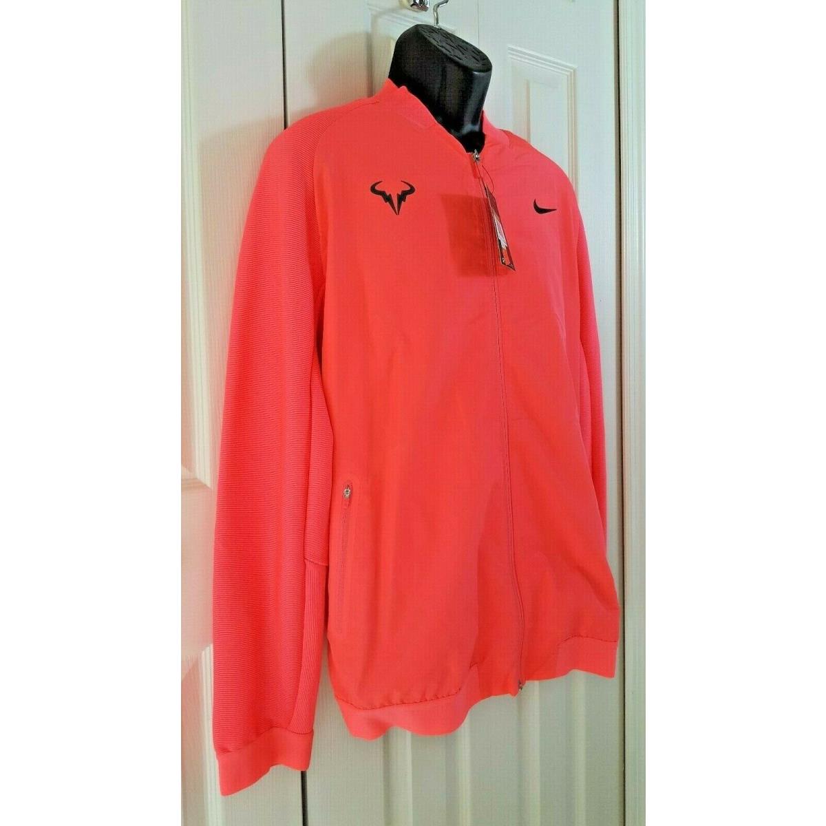 Nike Mens Court Rafael Nadal Tennis Jacket Hot Punch NY Open