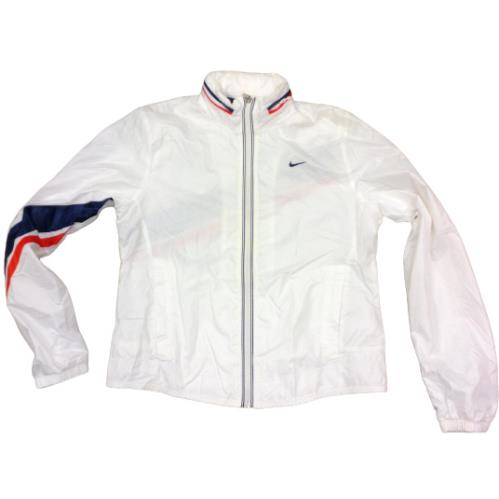 Womens Nike 107359 103 Zip Up Vintage 2005 White Red Blue 8 Windbreaker Jacket