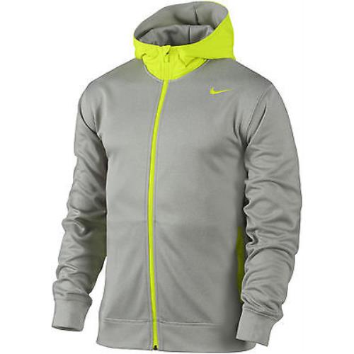 Nike Grey Men`s Tennis Dri-fit French Terry Hoodie Size M 480294-050