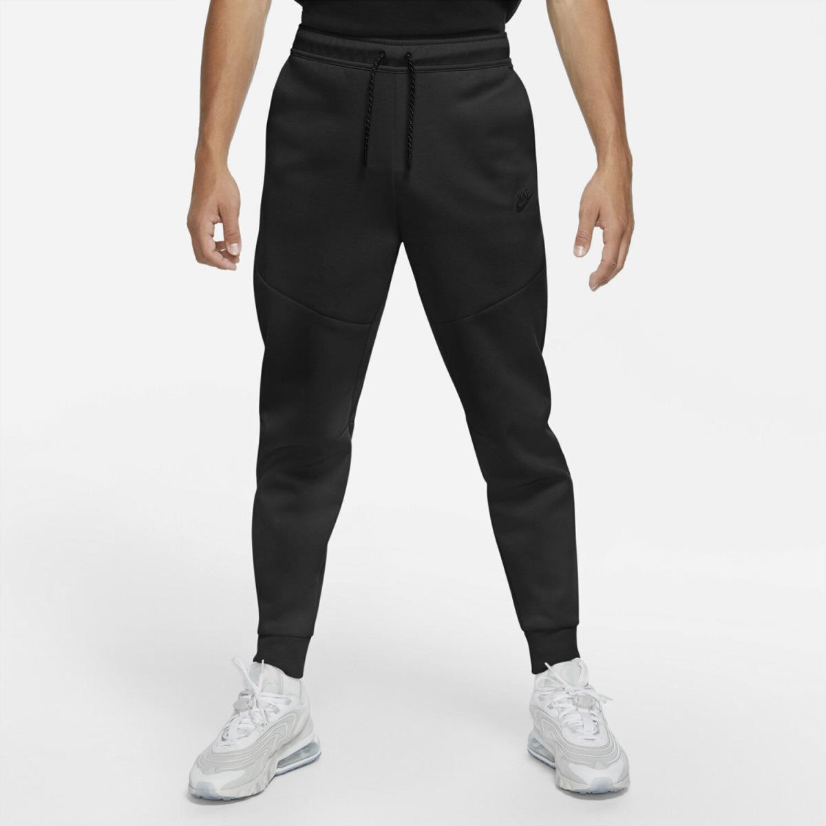 Nike Tech Fleece Pants CU4495-010 Triple Blackout Jogger Tapered Slim Sweatpants