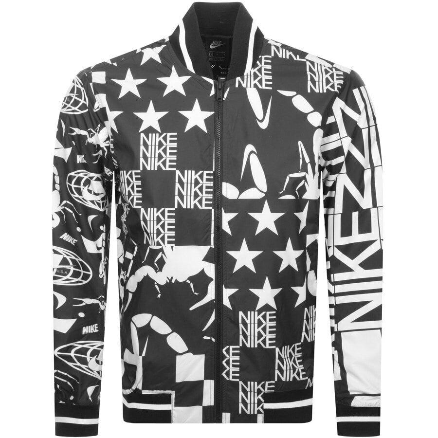 Nike Sportswear Printed Jacket AR1632-133 Black sz L XL