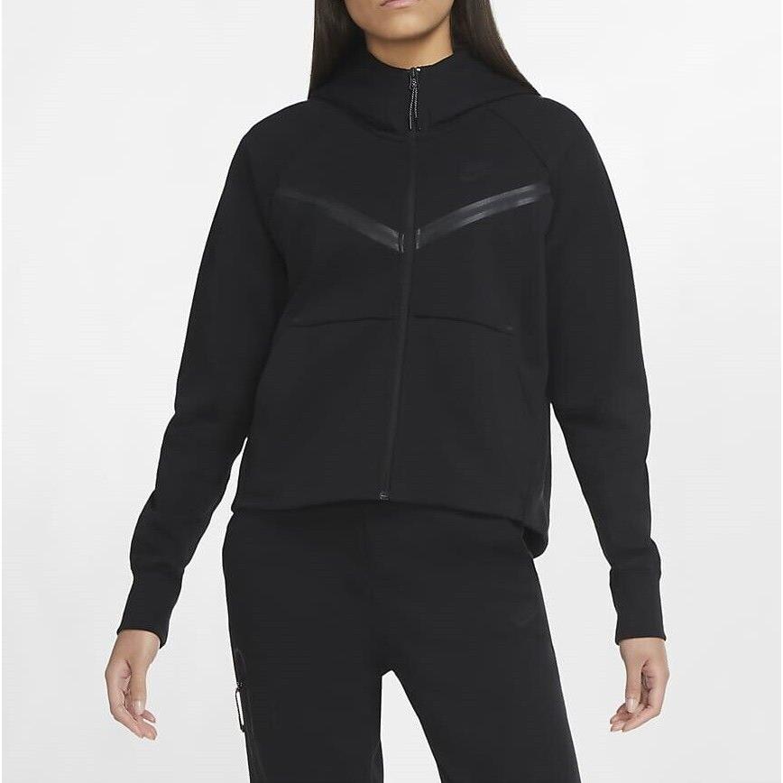 Nike Women`s Sportswear Tech Fleece Hoodie Black CW4298-010