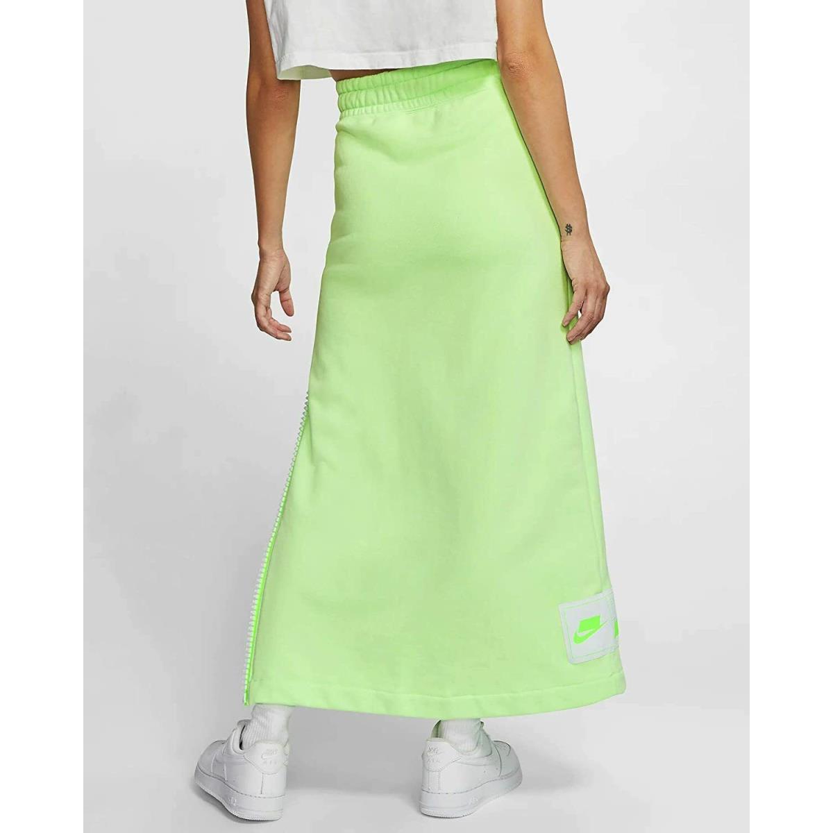 Nike Sportswear Nsw Women`s Fleece Long Skirt Ct0878-376 M L XL Green