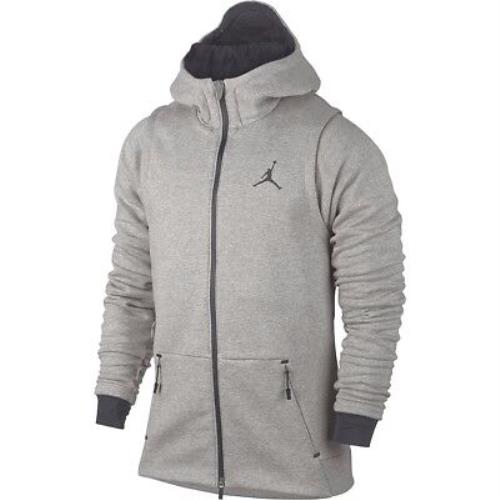 Nike Air Jordan Shield Full Zip Grey Hoodie 809486-063