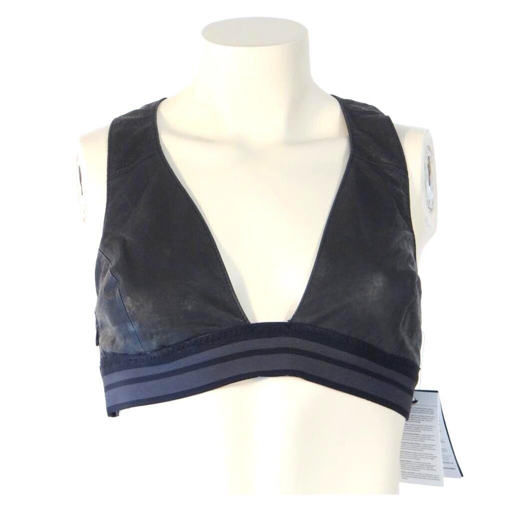 Nike Lamb Leather Black Specialty Sports Bra Women`s Regular