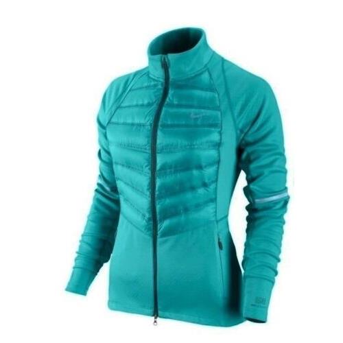Nike Aeroloft 800 Hybrid Dusty Cactus Fitted Down Running Jacket Womens S