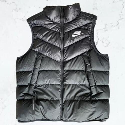 Nike Sportswear Mens Windrunner Down Filled Gilet Vest Black 928859-010 Size S