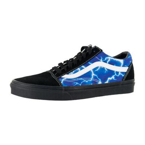 Vans Lightning Old Skool Sneakers Black/blue Skate Shoes - Black/Blue