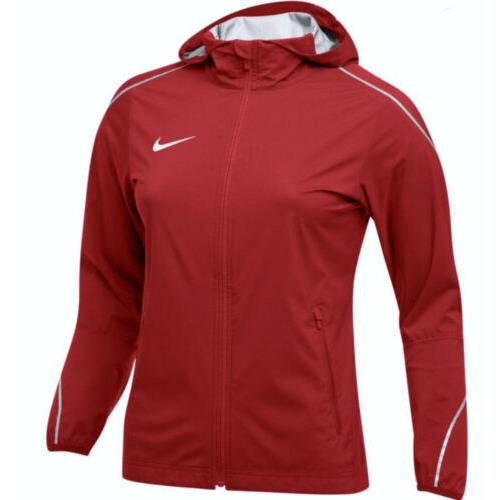 Nike Woven Hypershield Lightweight F/z Scarlet Red Running Jacket Womens M