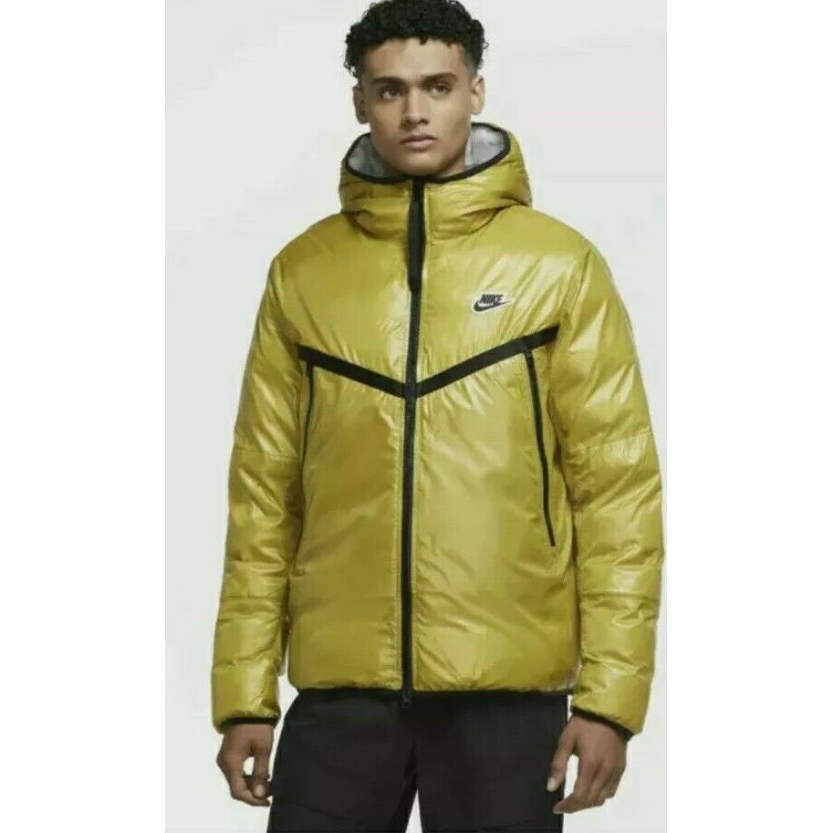 Nike Nsw Windrunner Repel Hooded Jacket Mens Xsmall Gold CZ1508-377