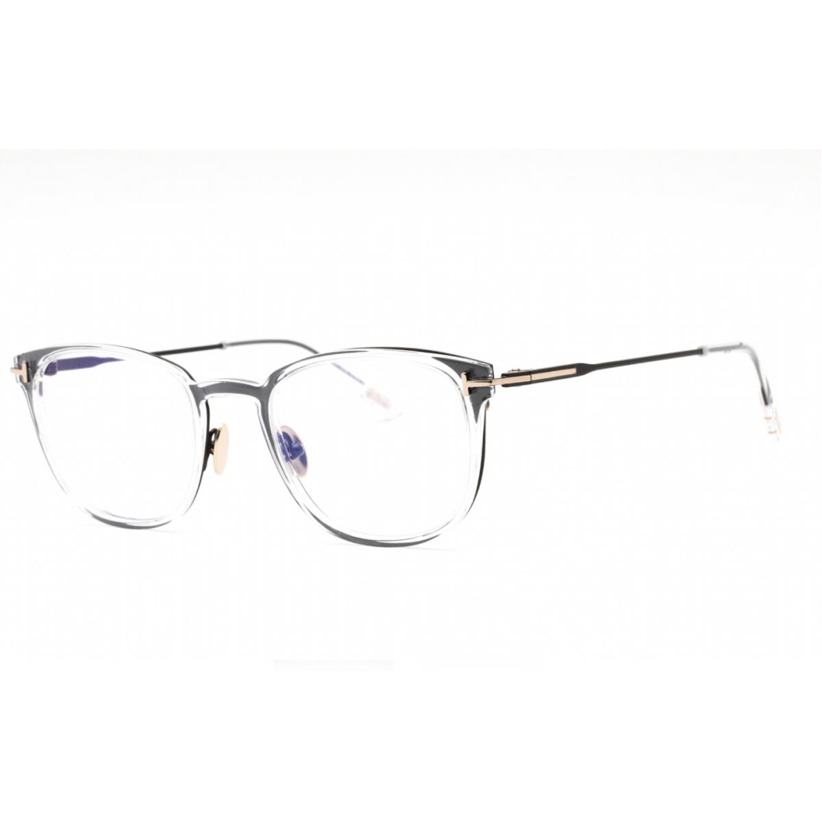 Tom Ford FT5694-B 001 Eyeglasses Blue Block Lenses Titanium Frame 52mm