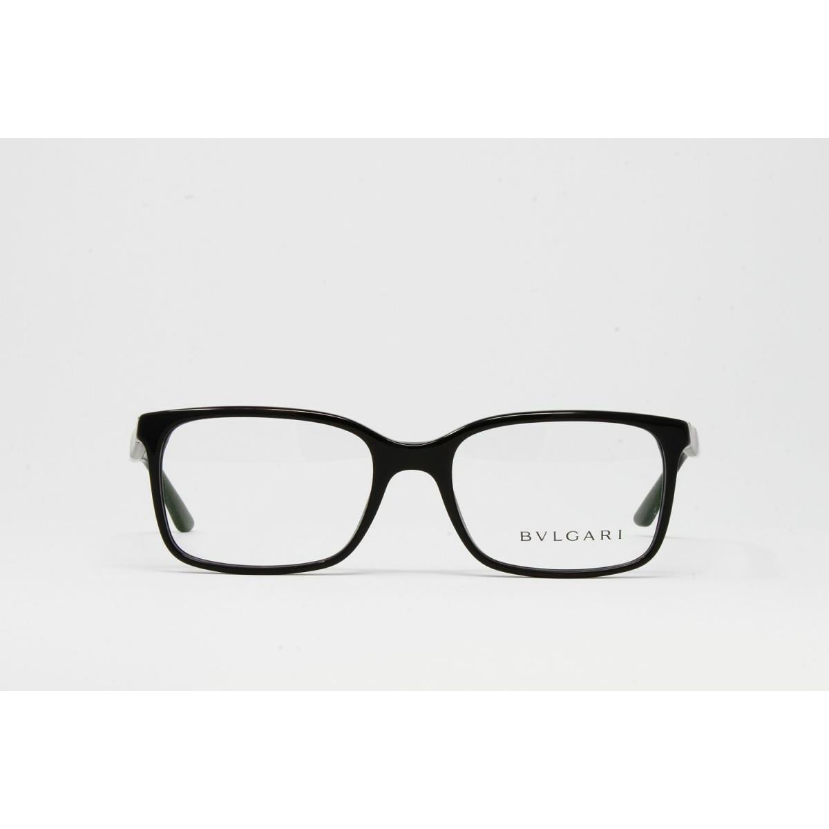 Bvlgari Bulgari Men`s Eyeglasses Square BV3018 Color 501 Black /54mm