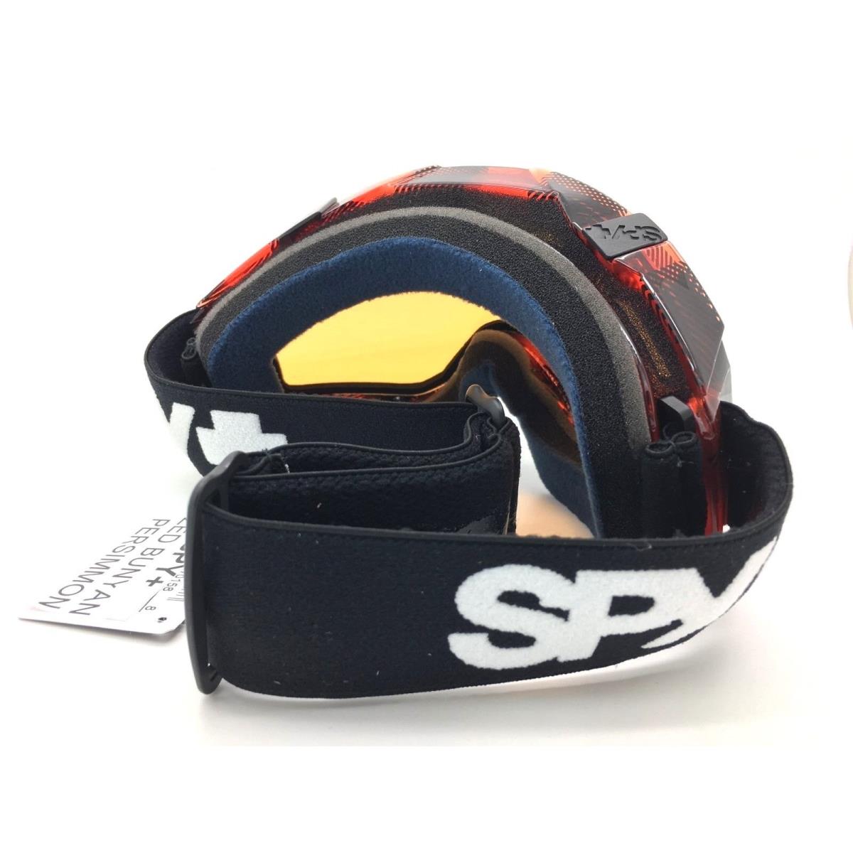 Spy+ Optic Zed Snow Goggle Bunyan Red-black Plaid Frame with Persimmon Lens