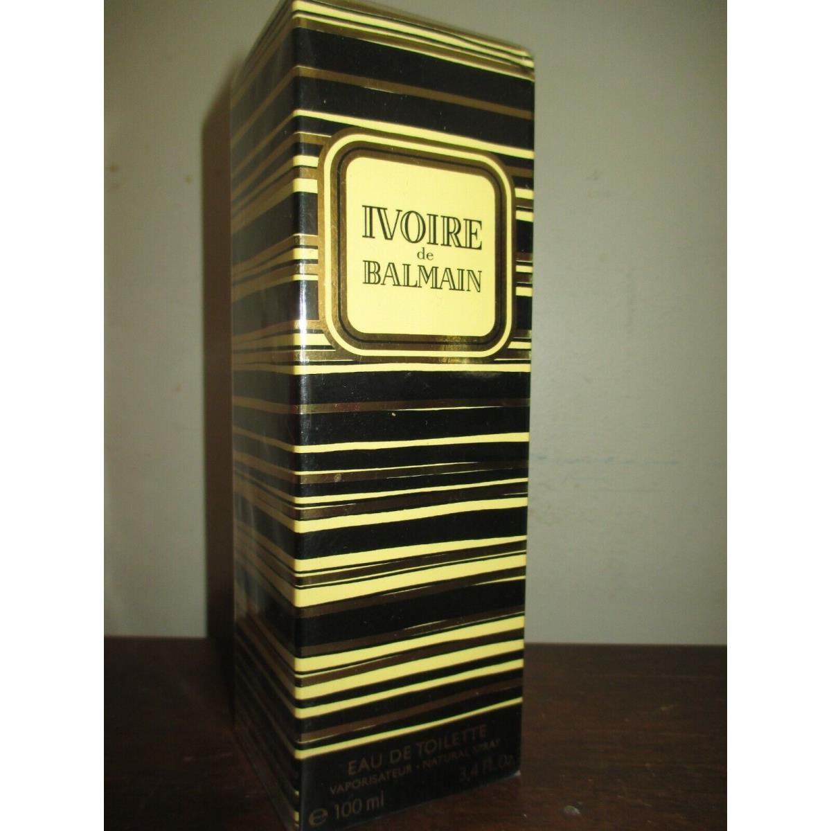 Old Formula Ivoire De Balmain Perfume Eau De Toilette Spray 3.4 oz Boxed