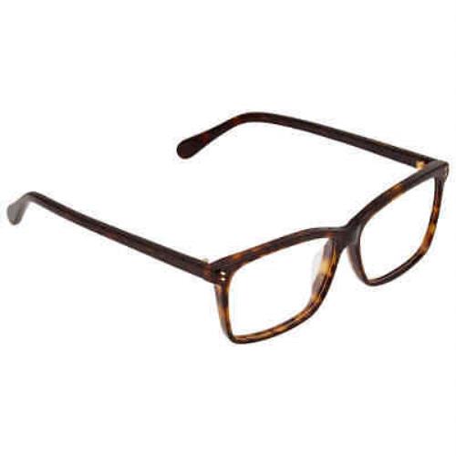 Stella Mccartney Clear Demo Lens Rectangular Eyeglasses SC0089OA 002 56