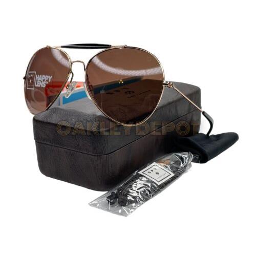Spy Optic Presidio Gold/black Happy Bronze Sunglasses 673186077865
