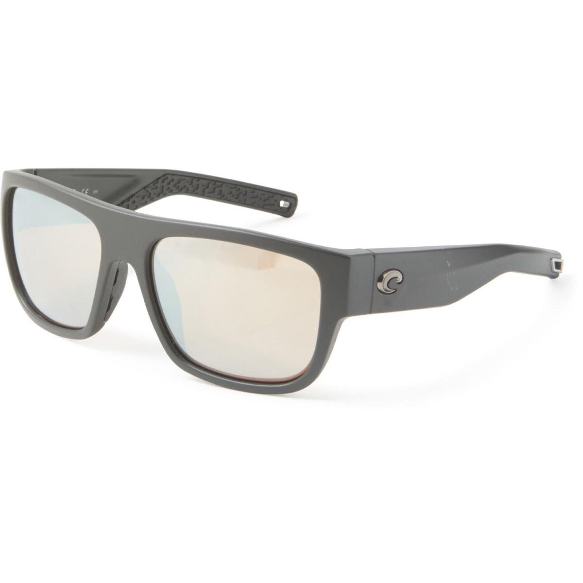 Costa Del Mar Sampan Sunglasses - Polarized MatteBlack/SilverMirror