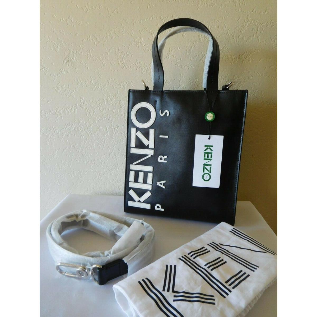 Kenzo Paris Logo Unisex Vertical Shopper Tote Crossbody Shoulder Bag- 570.00