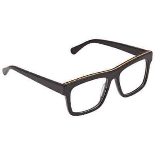 Stella Mccartney Clear Demo Lens Square Ladies Eyeglasses SC0020O 002 52