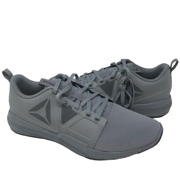 Reebok Men`s Hydrorush Trainer Shoe Size 9.5 M - Flint Grey/Alloy/Coal
