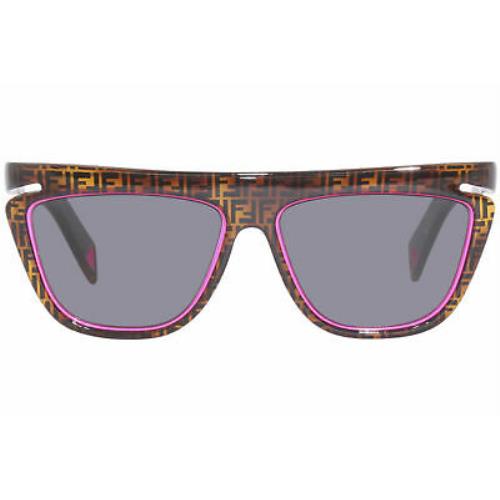 fendi square 55mm sunglasses