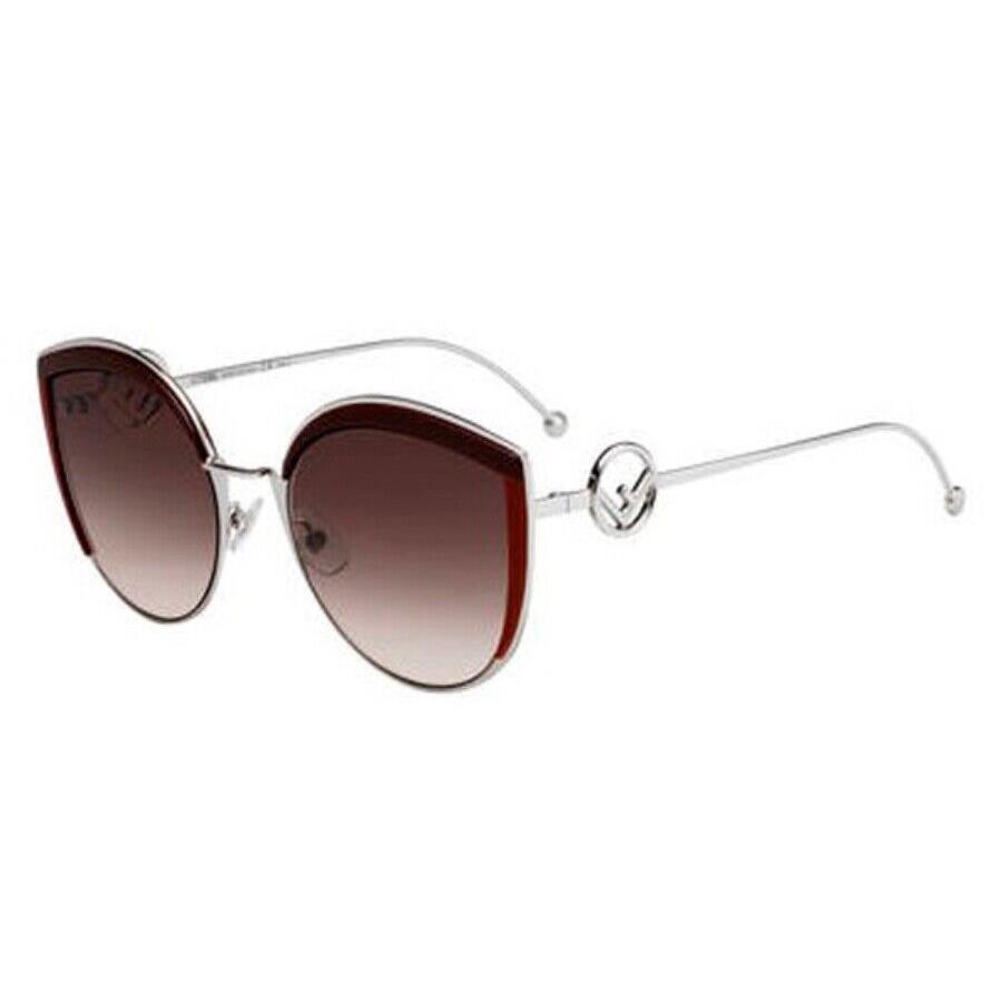 Fendi Cat Eye FF0290/S Lhfha 58 Sunglasses Burgundy / Brown Gradient